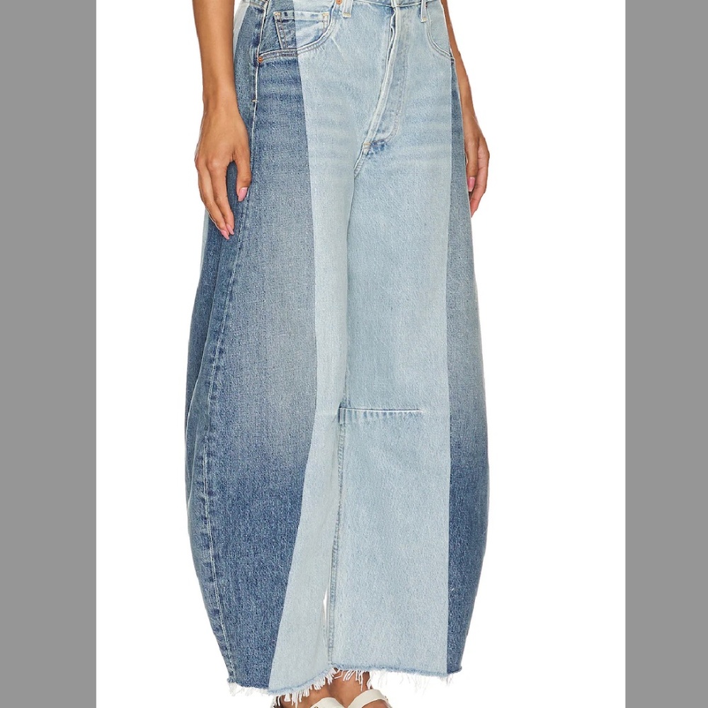 Pieced Horseshoe Wide Leg